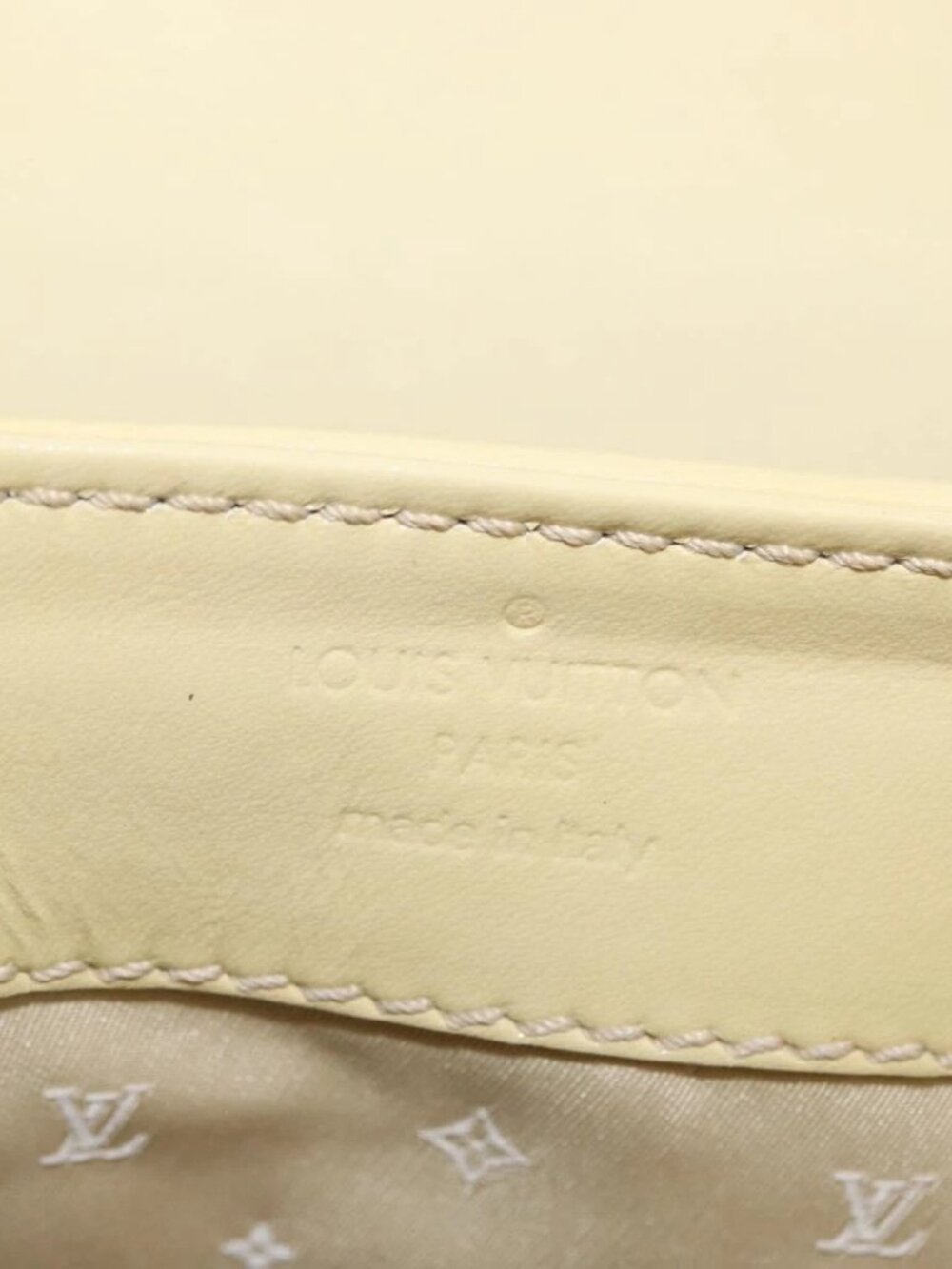 LOUIS VUITTON Cruise line Sac Bicolor Hand Bag Enamel Yellow M92547 Auth ep13148 - Picture 10 of 16